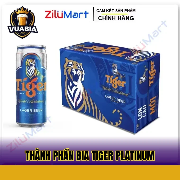 Thành phần bia Tiger Platinum