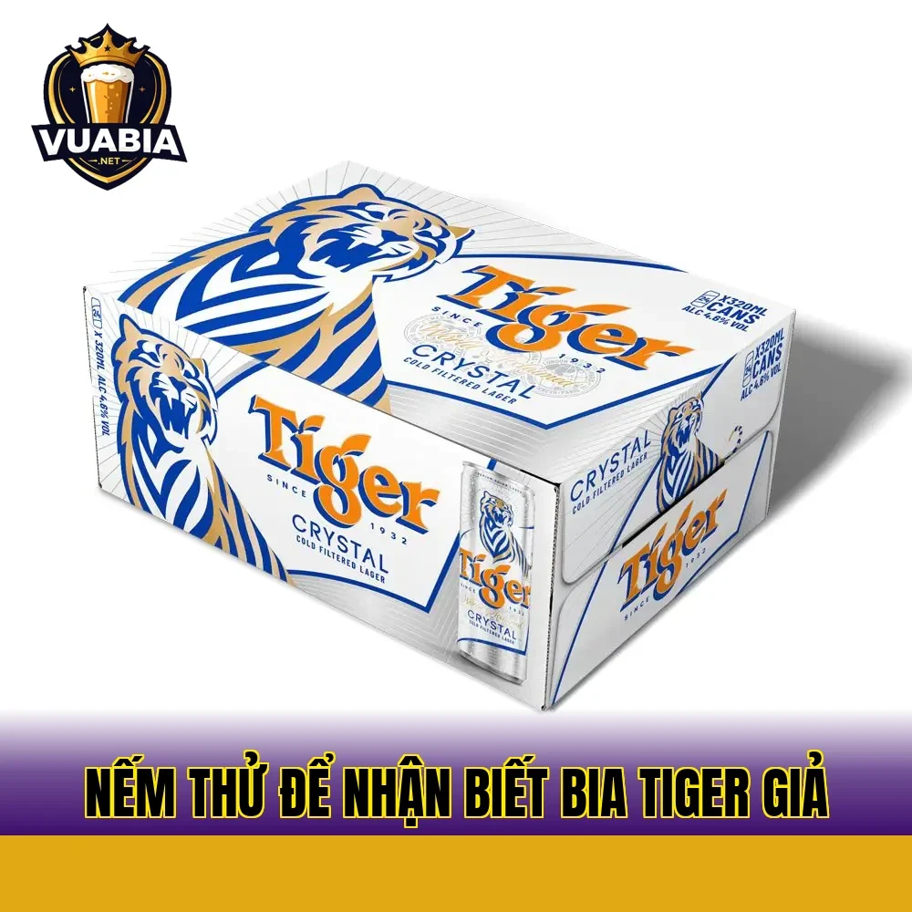 Nếm thử để nhận biết bia Tiger giả