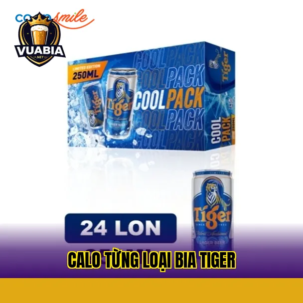 Calo từng loại bia Tiger