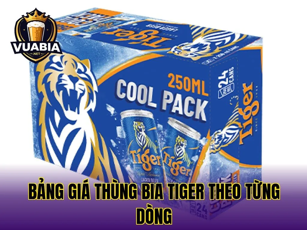 Bảng giá thùng bia Tiger theo từng dòng