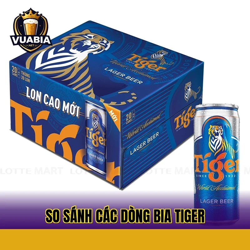 So sánh các dòng bia Tiger