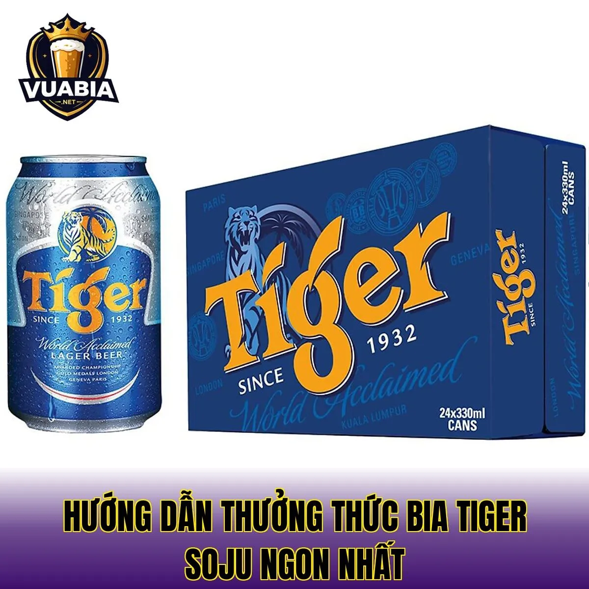 Hướng dẫn thưởng thức bia Tiger Soju ngon nhất