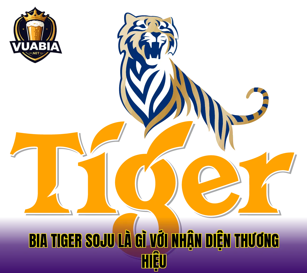 Bia Tiger Soju là gì với nhận diện thương hiệu
