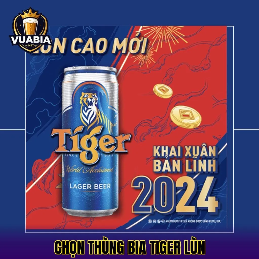 chọn thùng bia Tiger lùn