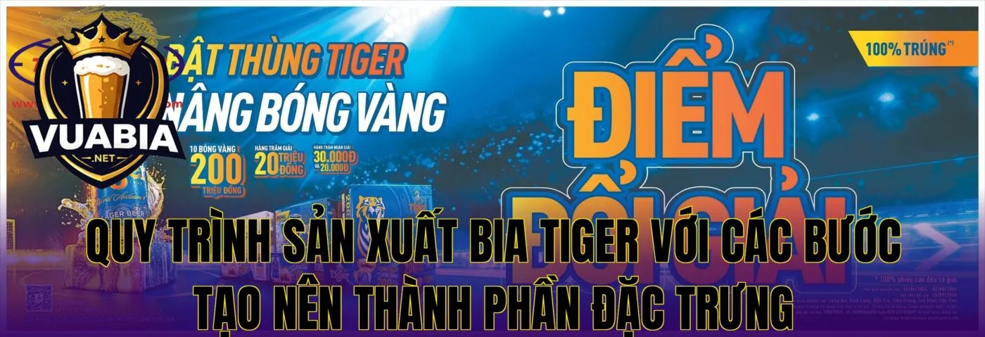 Quy trình sản xuất bia Tiger với các bước tạo nên thành phần đặc trưng