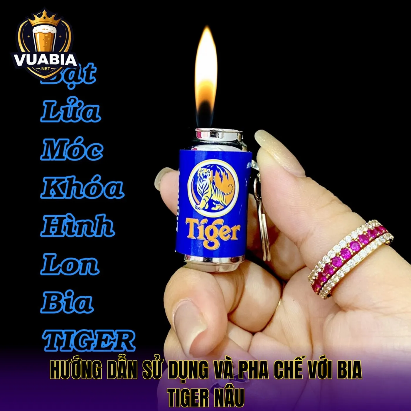 Hướng dẫn sử dụng và pha chế với bia Tiger nâu