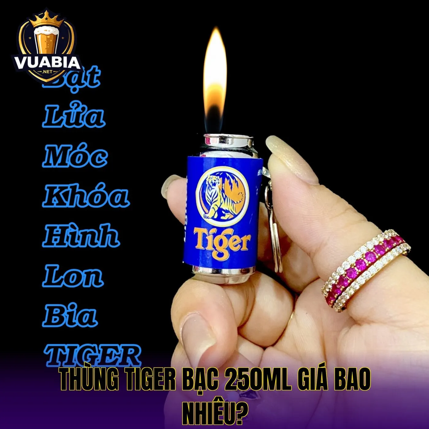Thùng Tiger bạc 250ml giá bao nhiêu?