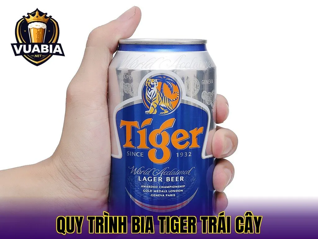 quy trình bia Tiger trái cây