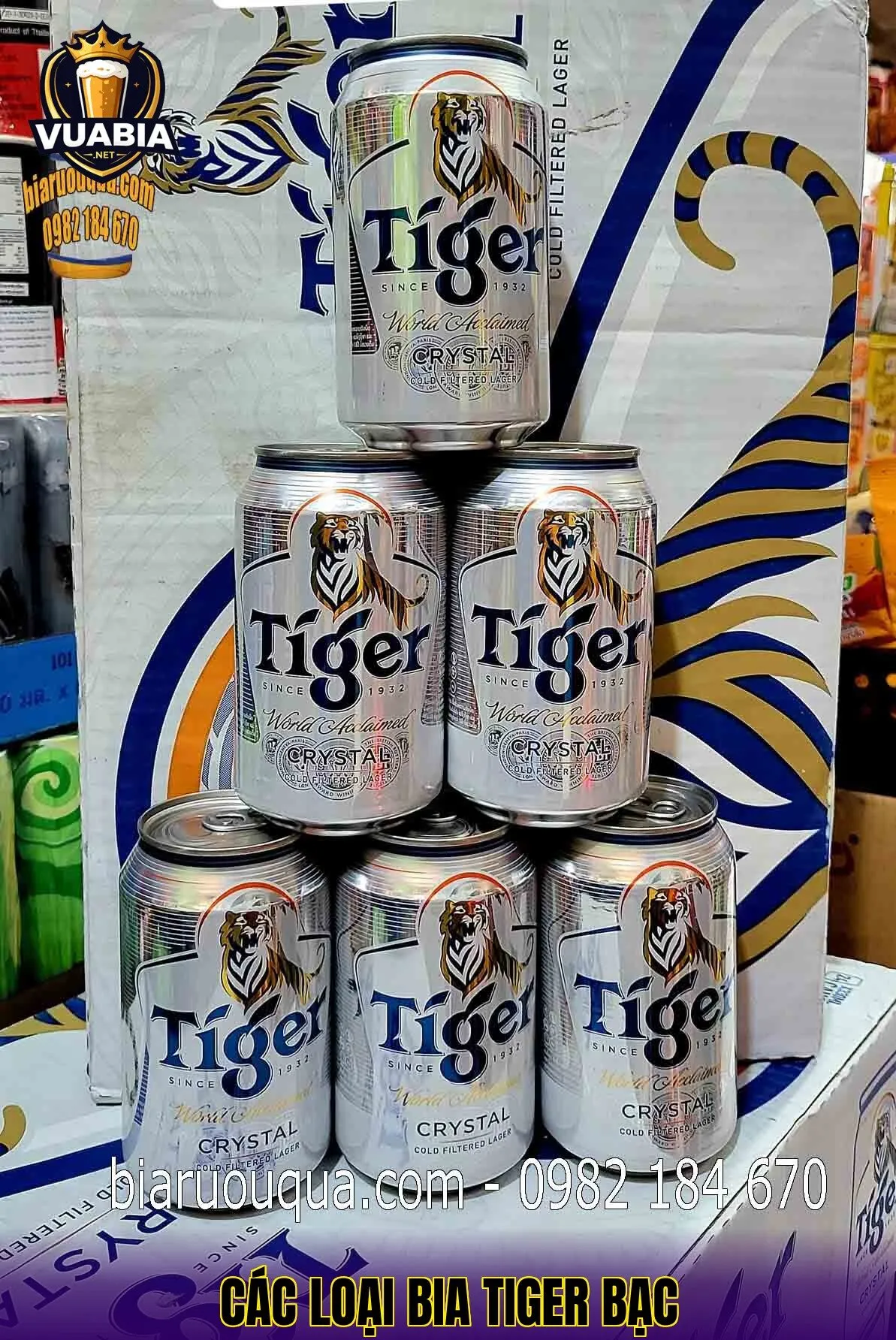 các loại bia Tiger bạc