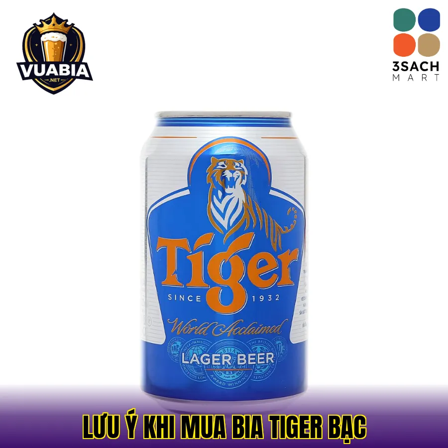 Lưu ý khi mua bia Tiger bạc
