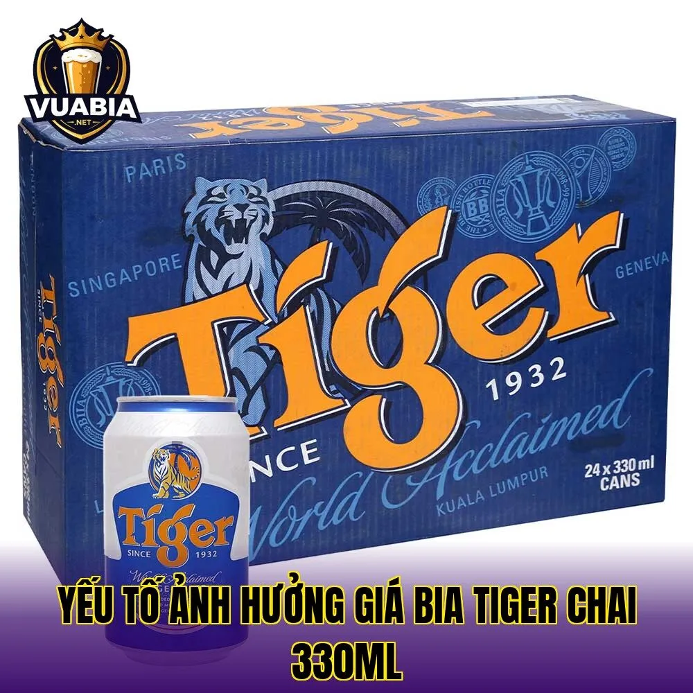 Yếu tố ảnh hưởng giá bia Tiger chai 330ml