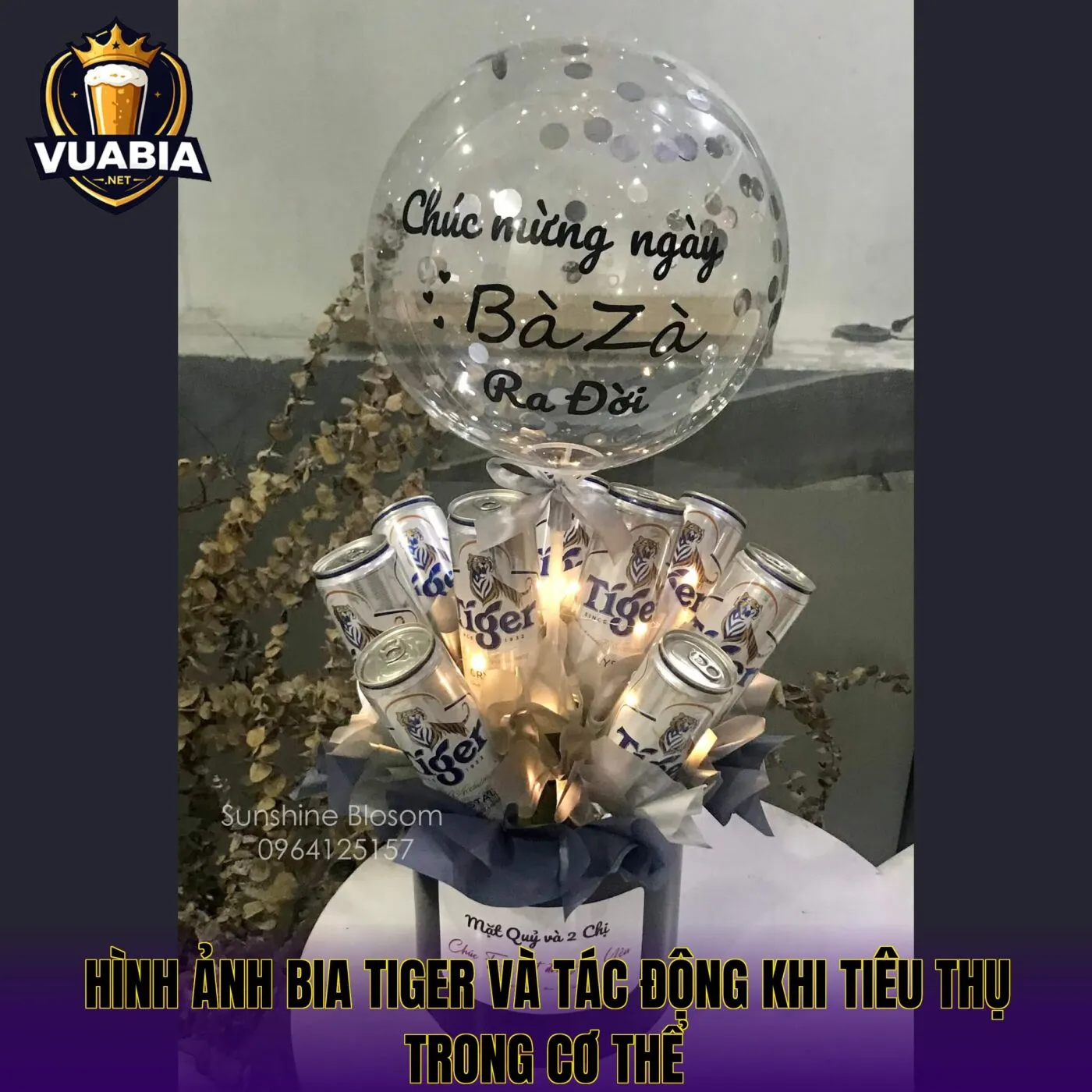 Hình ảnh bia Tiger và tác động khi tiêu thụ trong cơ thể