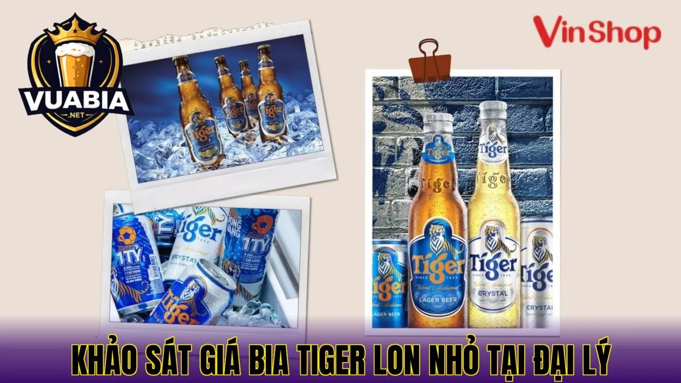 khảo sát giá bia Tiger lon nhỏ tại đại lý