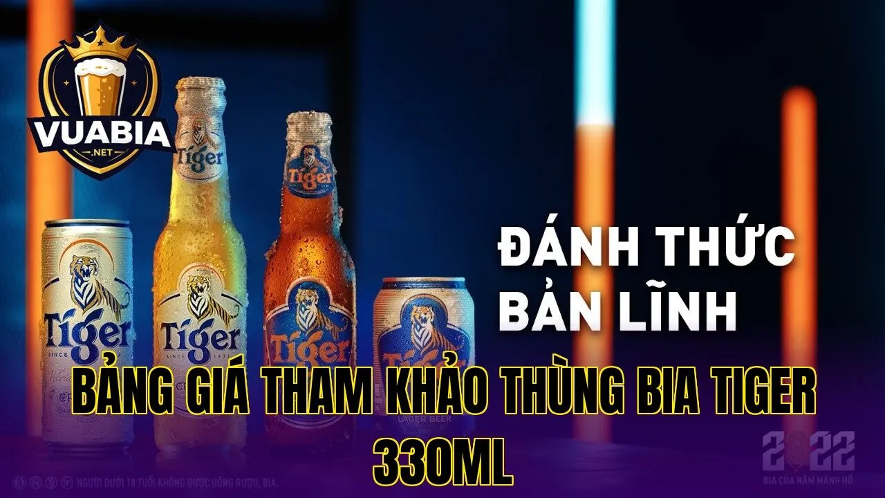 Bảng giá tham khảo thùng bia Tiger 330ml