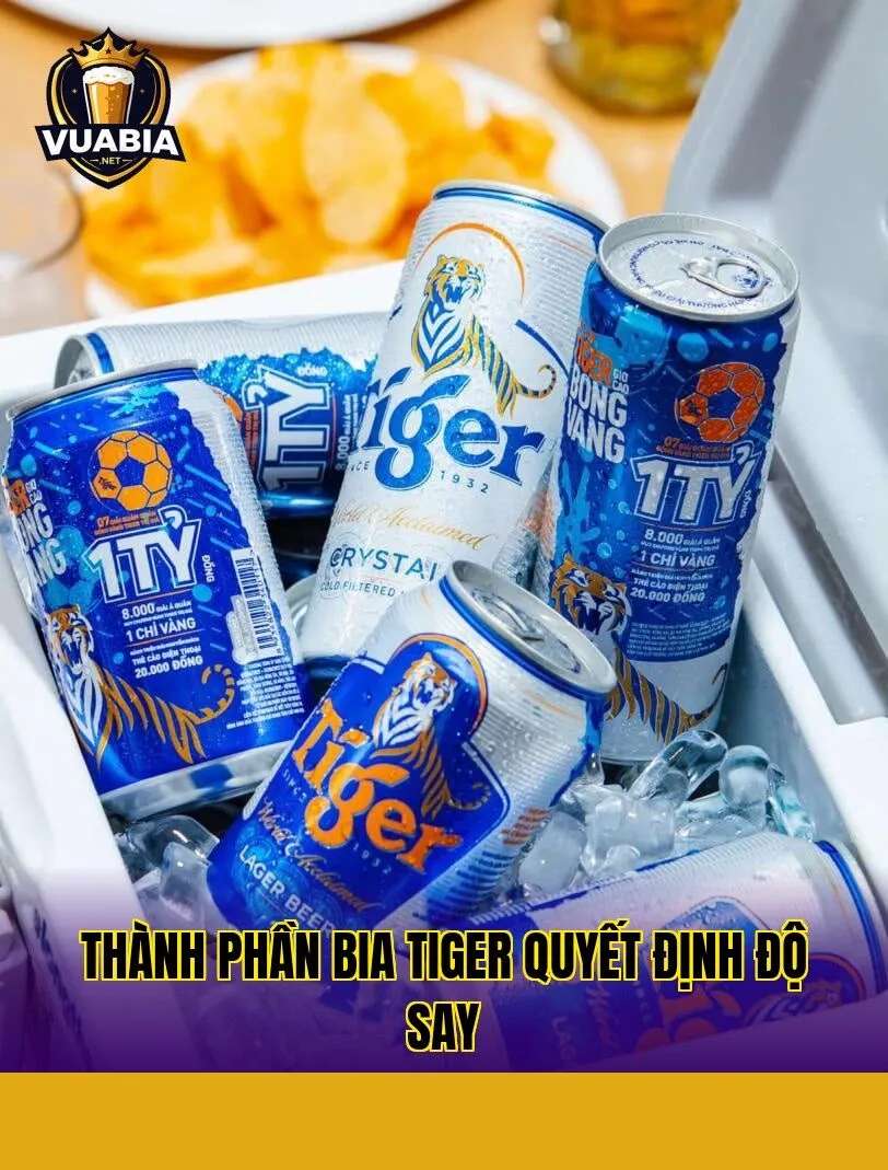 Thành phần bia Tiger quyết định độ say