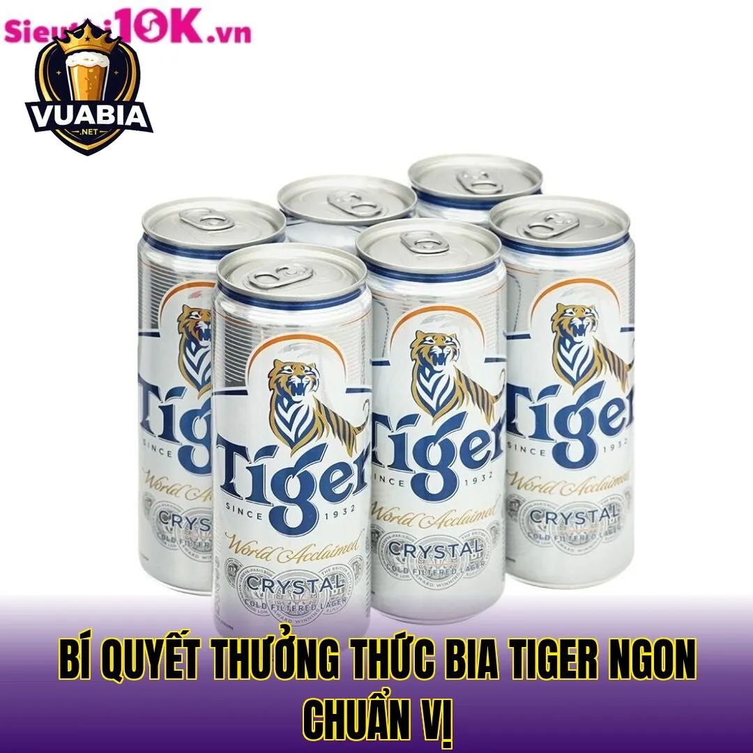 Bí quyết thưởng thức bia Tiger ngon chuẩn vị