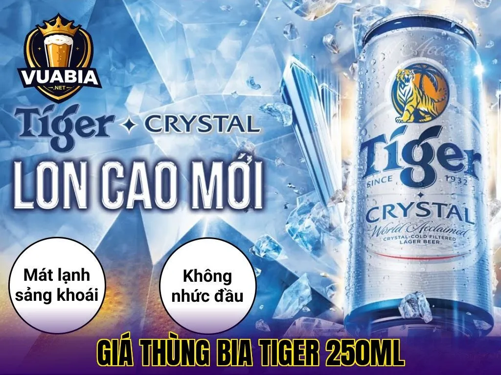 giá thùng bia Tiger 250ml