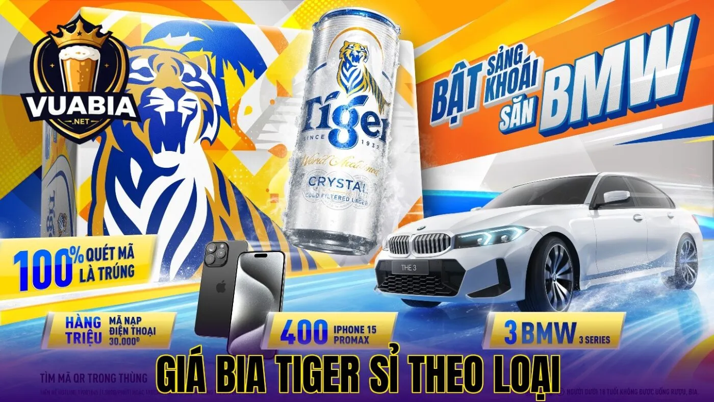 giá bia Tiger sỉ theo loại