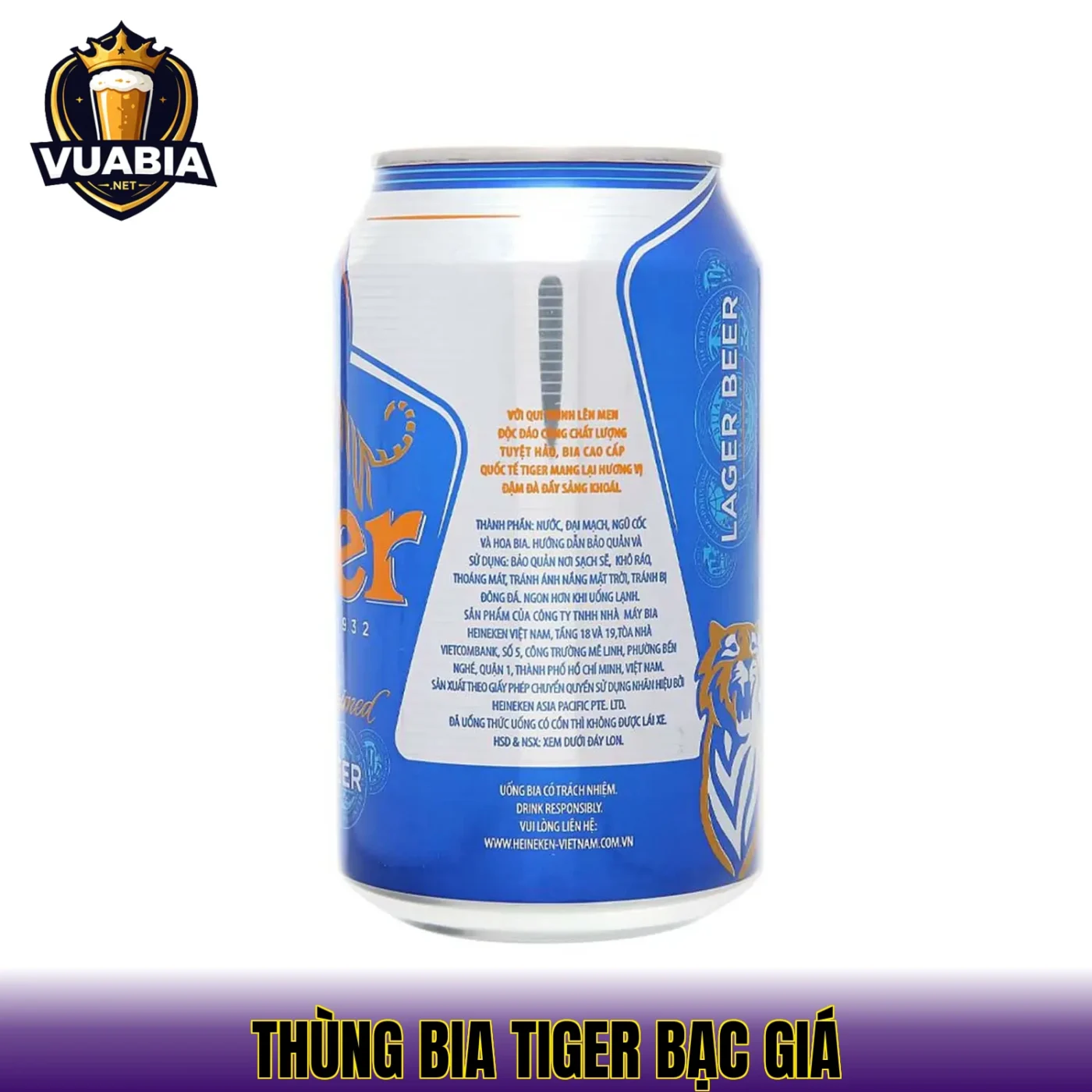 Thùng Bia Tiger Bạc Giá