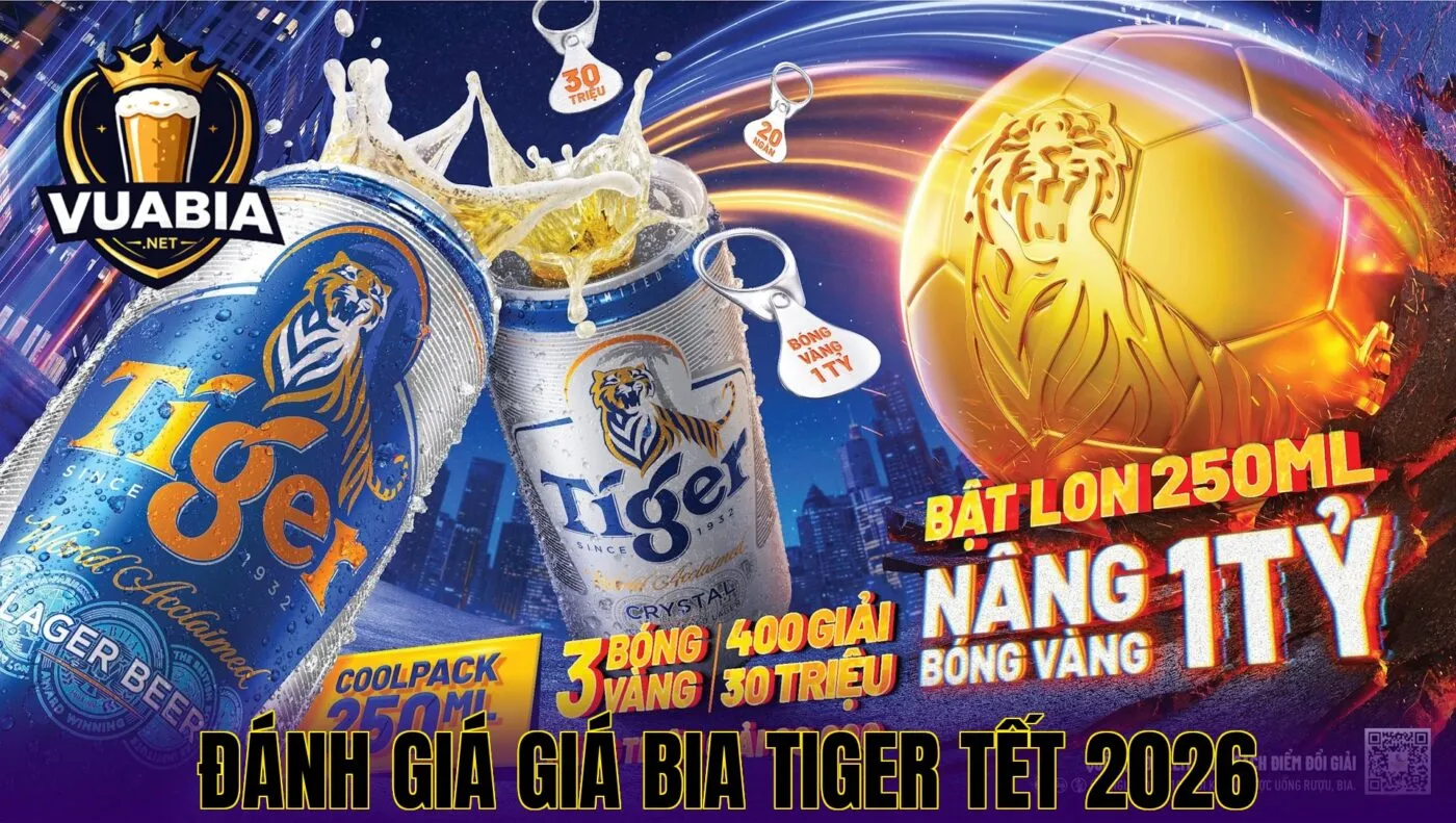 đánh giá giá bia Tiger Tết 2026