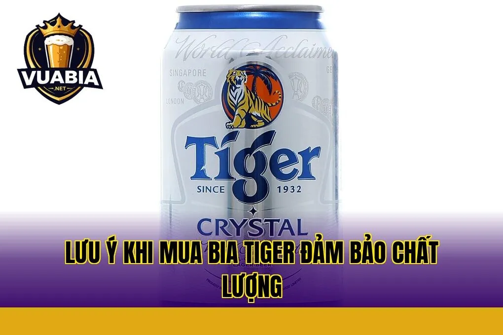Lưu ý khi mua bia Tiger đảm bảo chất lượng
