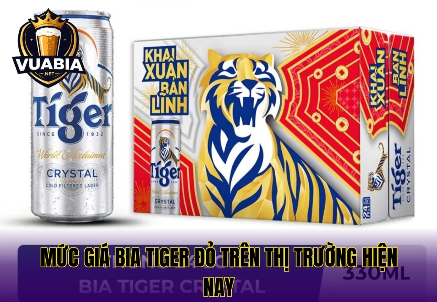 Mức giá bia Tiger đỏ trên thị trường hiện nay