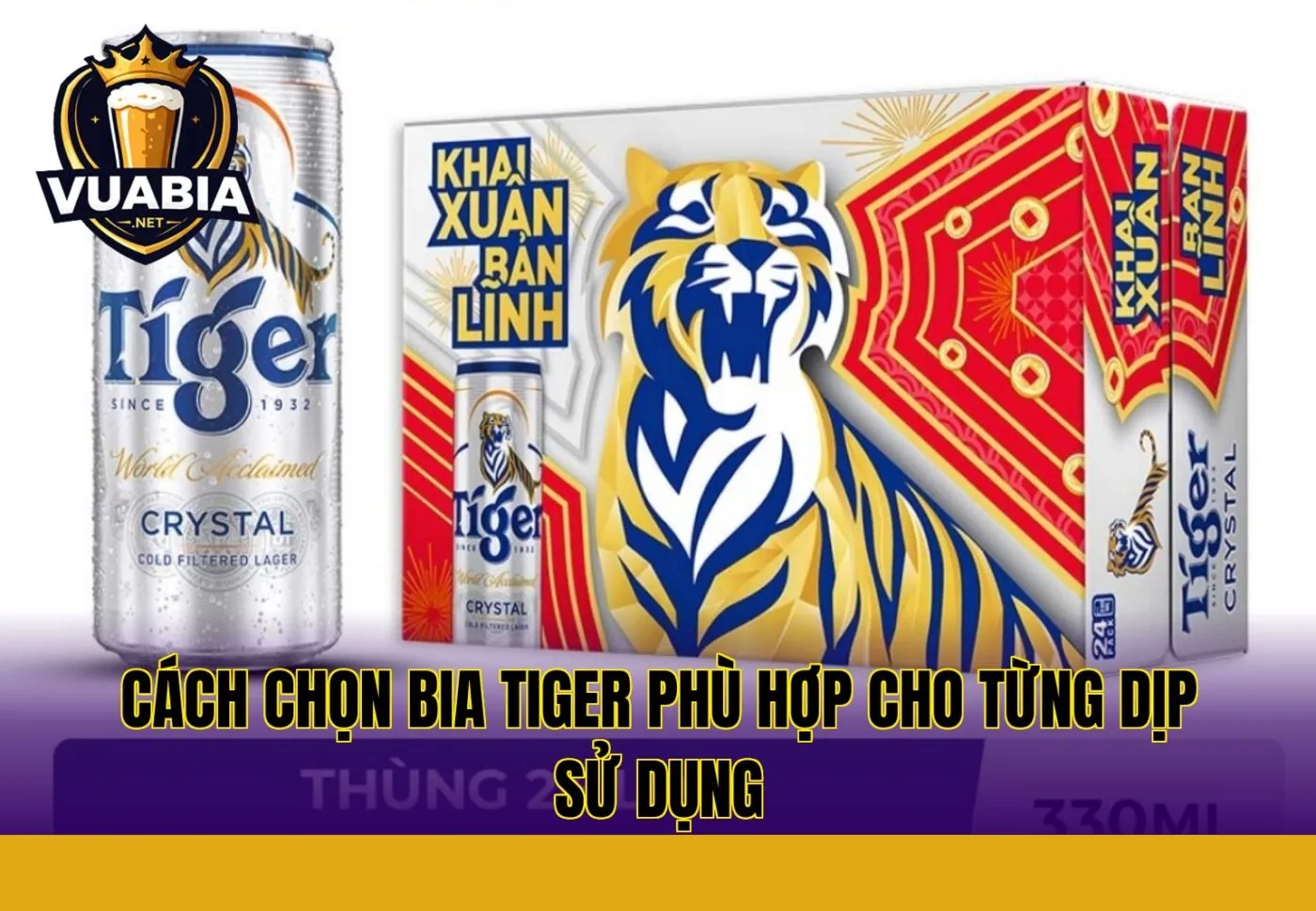 Cách chọn bia Tiger phù hợp cho từng dịp sử dụng