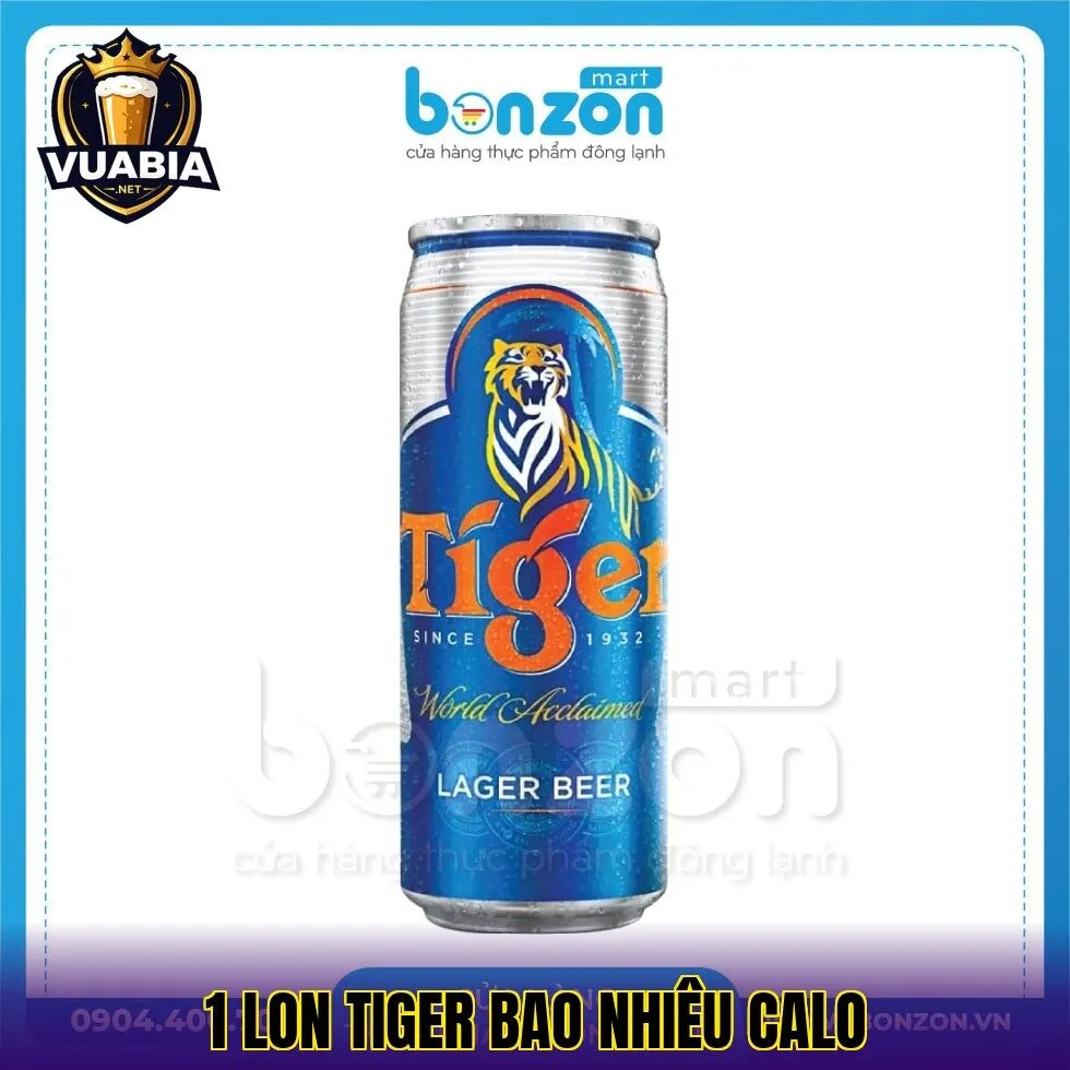 1 Lon Tiger Bao Nhiêu Calo