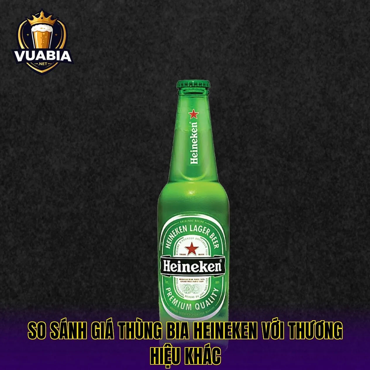 So sánh giá thùng bia Heineken với thương hiệu khác