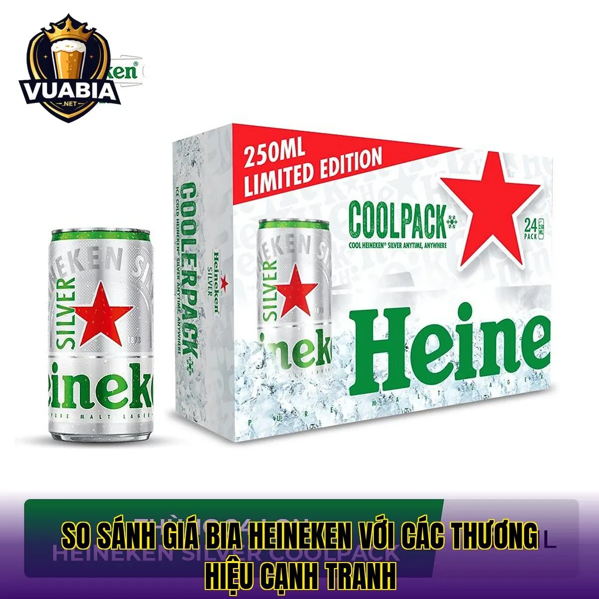So sánh giá bia Heineken với các thương hiệu cạnh tranh