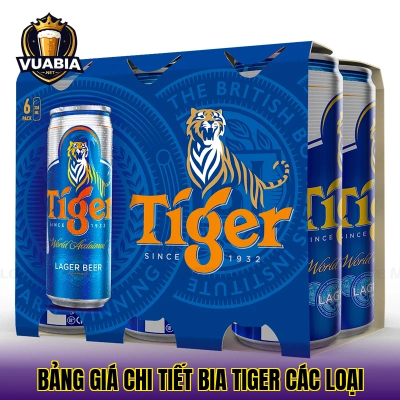 Bảng giá chi tiết bia Tiger các loại