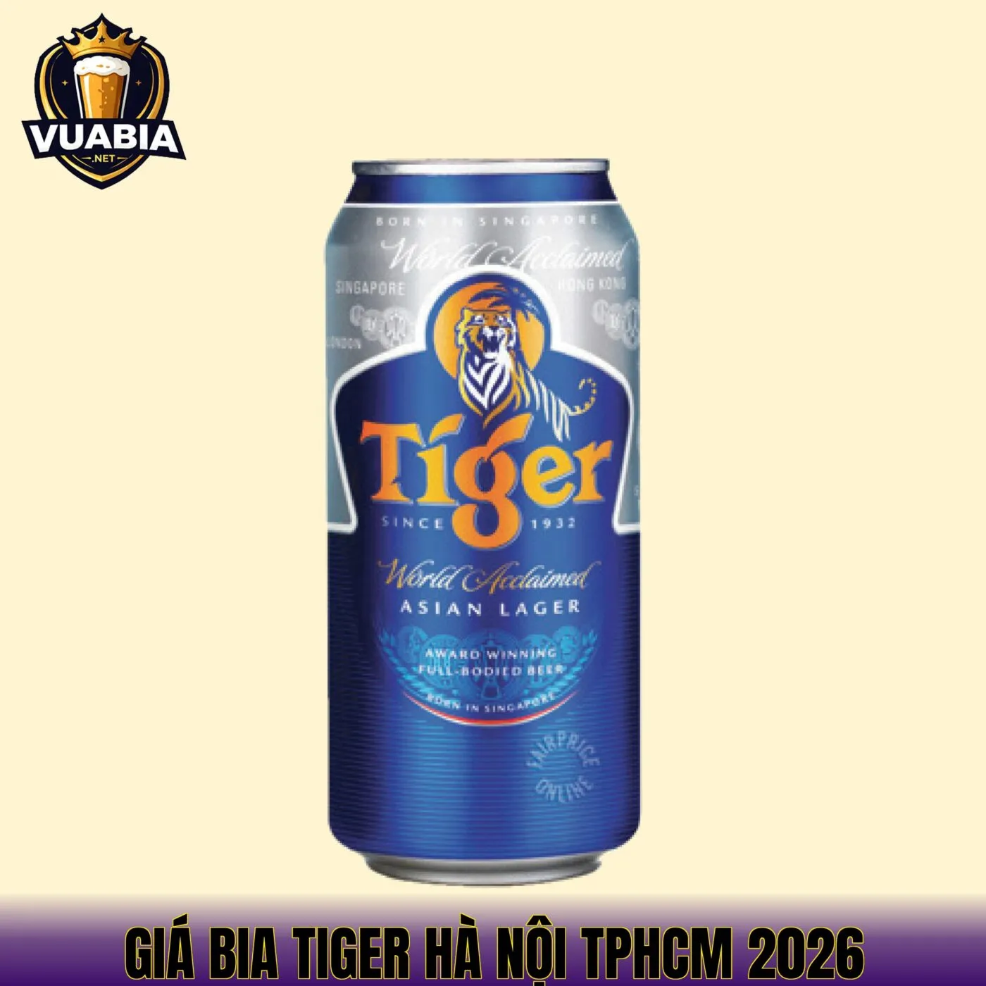 Giá bia Tiger Hà Nội TPHCM 2026