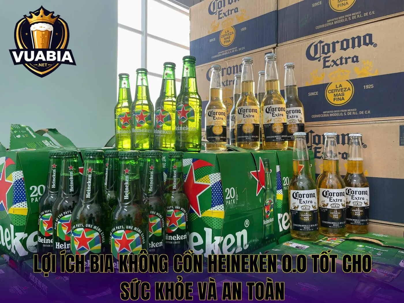 Lợi ích bia không cồn Heineken 0.0 tốt cho sức khỏe và an toàn