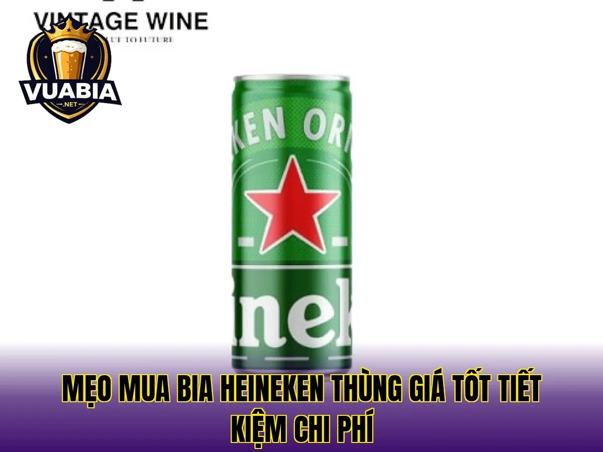 Mẹo mua bia Heineken thùng giá tốt tiết kiệm chi phí