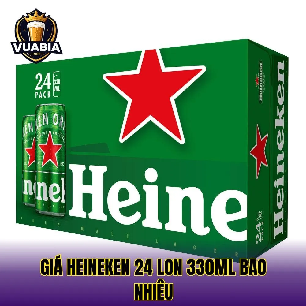 Giá Heineken 24 lon 330ml bao nhiêu