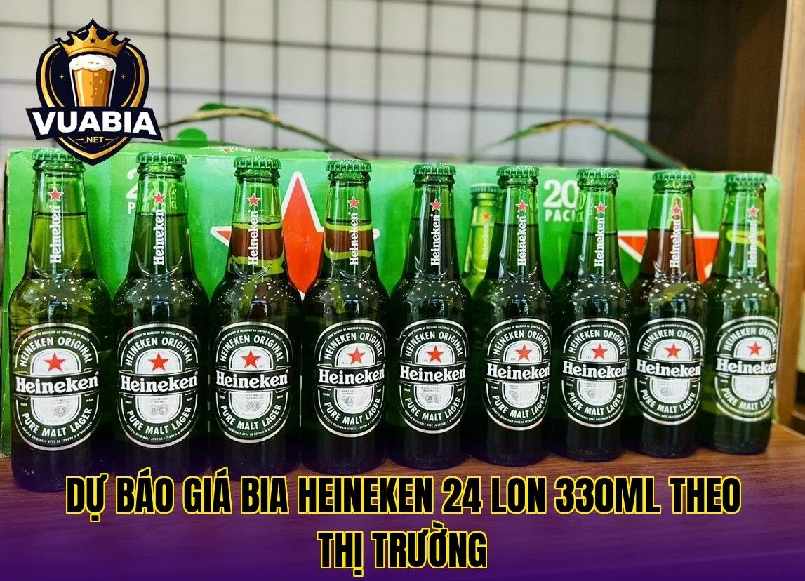 Dự báo giá bia Heineken 24 lon 330ml theo thị trường