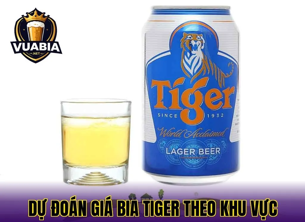 Dự đoán giá bia Tiger theo khu vực