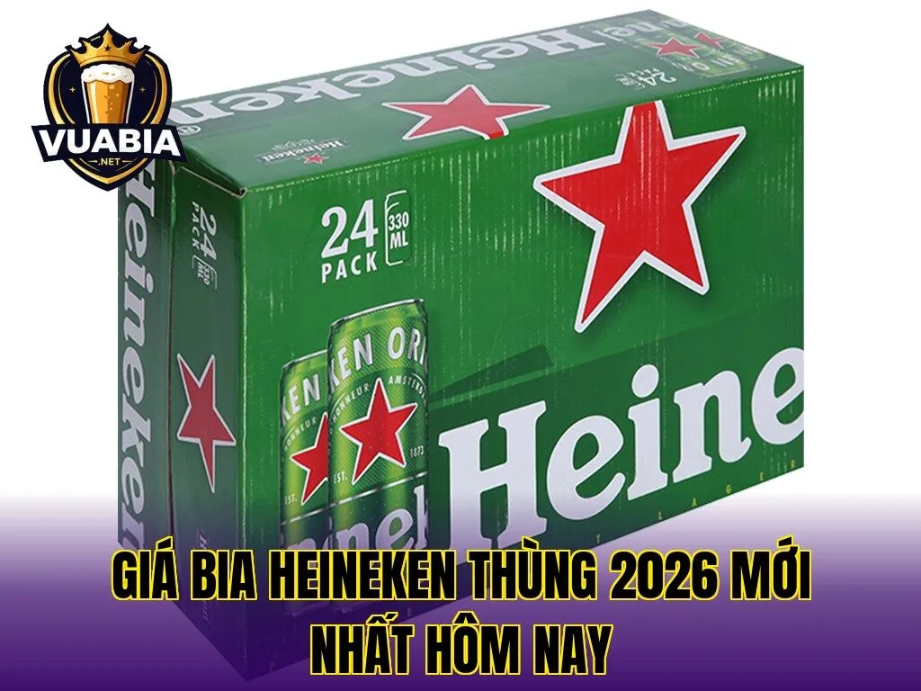 Giá bia Heineken thùng 2026 mới nhất hôm nay