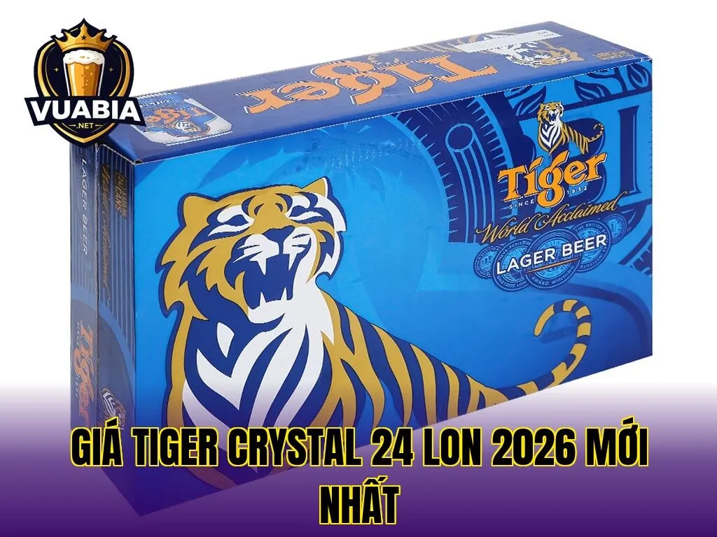 Giá Tiger Crystal 24 lon 2026 mới nhất
