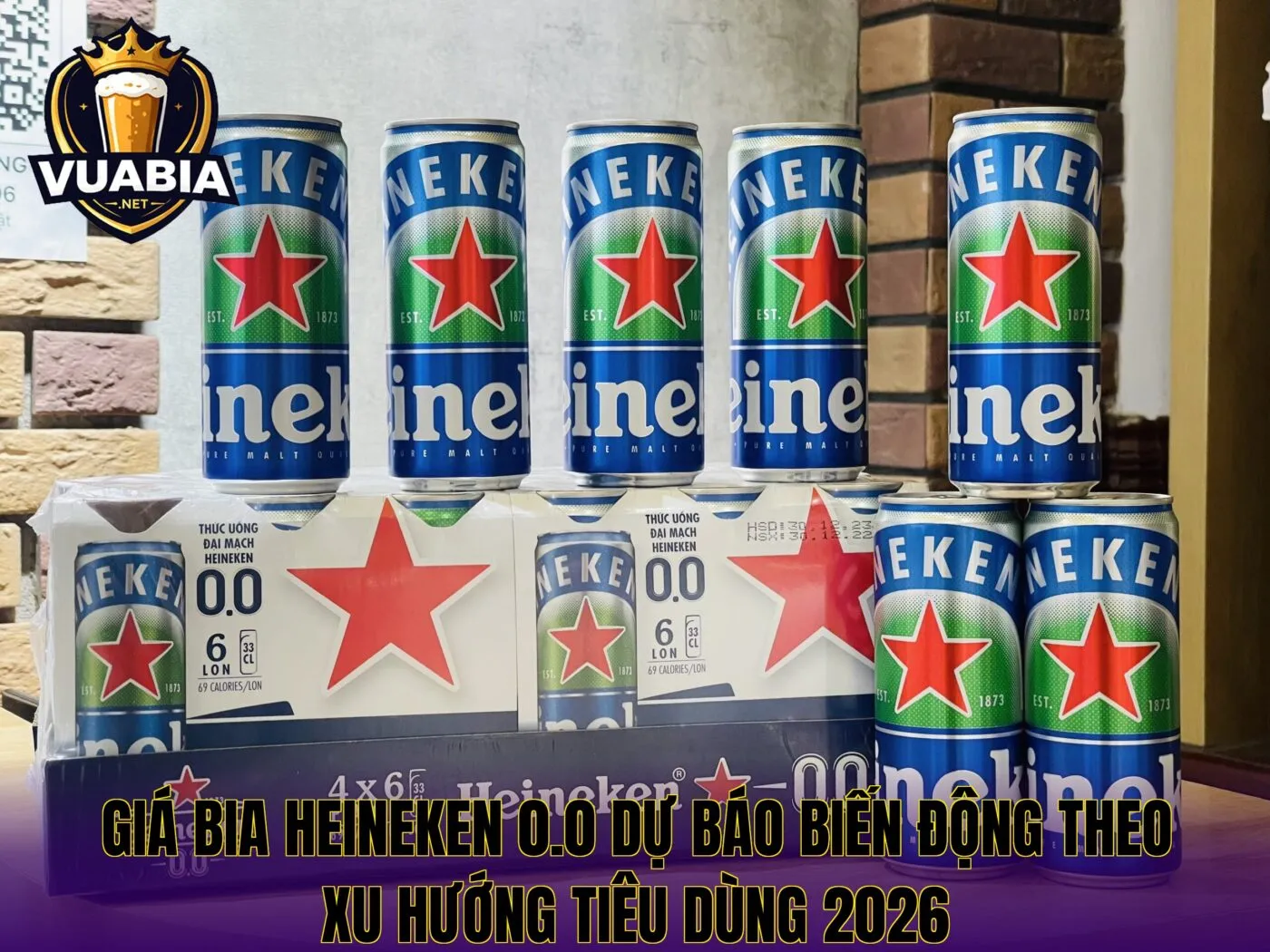 Giá bia Heineken 0.0 dự báo biến động theo xu hướng tiêu dùng 2026