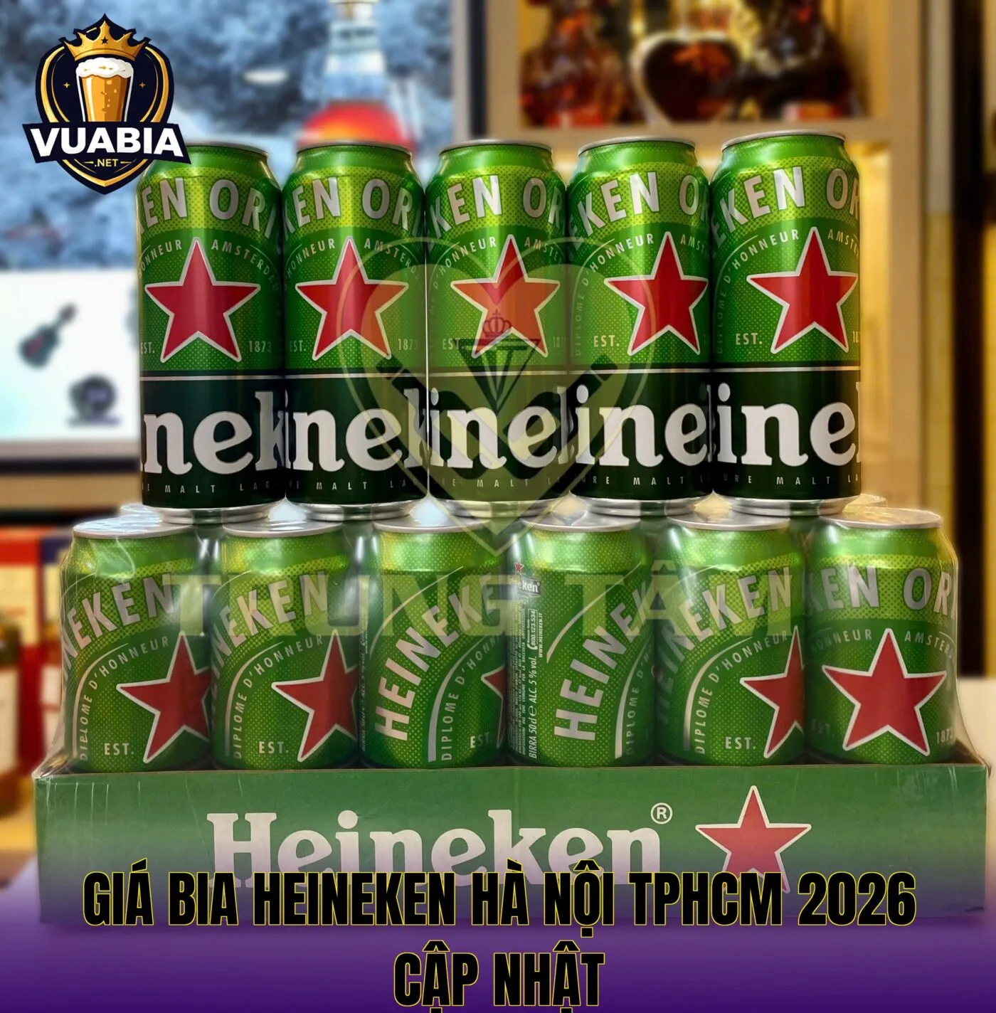 Giá bia Heineken Hà Nội TPHCM 2026 cập nhật